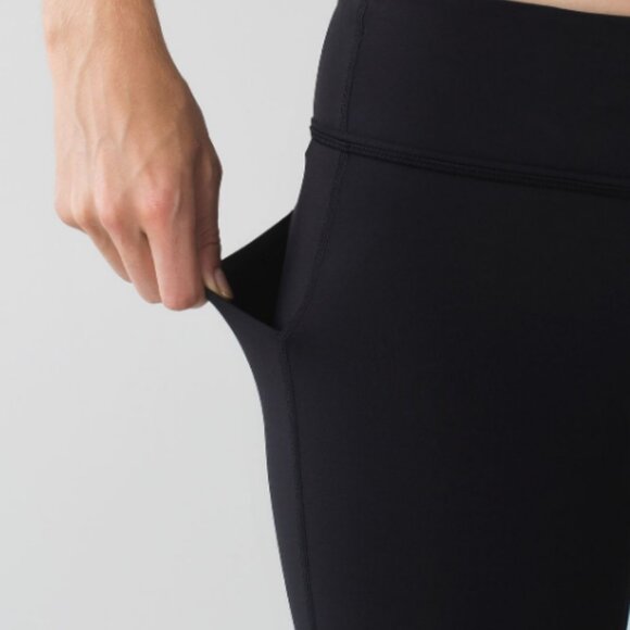 Lululemon Pace Rival Luxtreme Crop Leggings Size 6 Small Pants Black Skinny - Picture 11 of 16